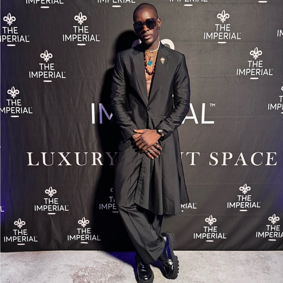 A custom made suit with the flare pant made for me, worn ones. - Picture 4 of 4